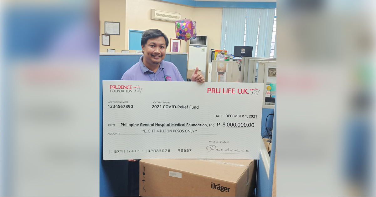 Pru Life UK Donates 8 Million for COVID-19 Relief Fund | Pru Life UK